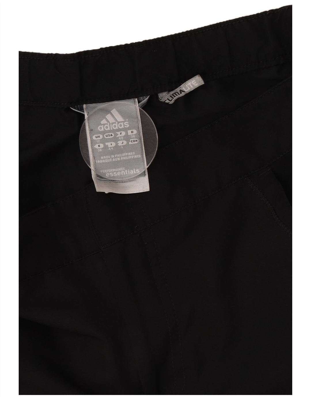 Adidas Damen Climalite Sport Shorts UK 12 Medium Schwarz Polyester