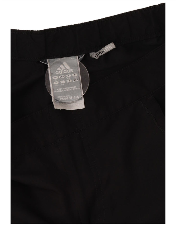 Adidas Damen Climalite Sport Shorts UK 12 Medium Schwarz Polyester