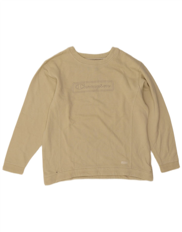 Champion Womens Graphic Oversized Sweatshirt Pullover UK 10 Small Grün