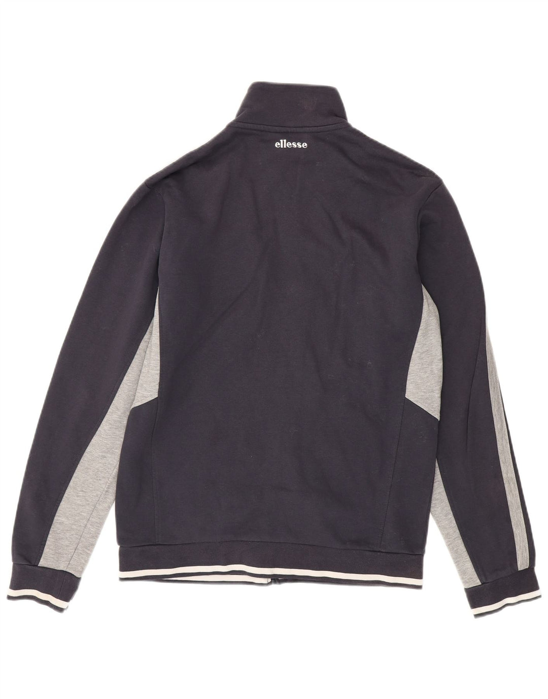 Ellesse Herren-Trainingsanzugoberteil mit Grafik, XL, Marineblau, Colourblock-Baumwolle