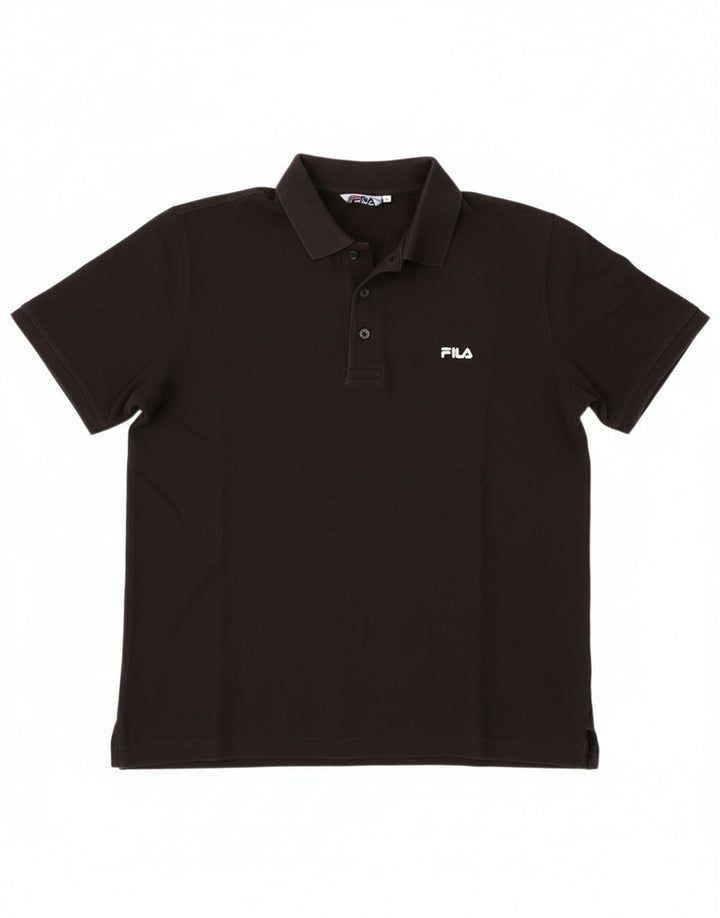 Fila Herren Poloshirt XL Schwarz Baumwolle