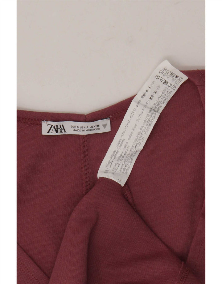 Zara Damen, figurbetontes Kleid, Gr. 8, klein, rosa, Polyester