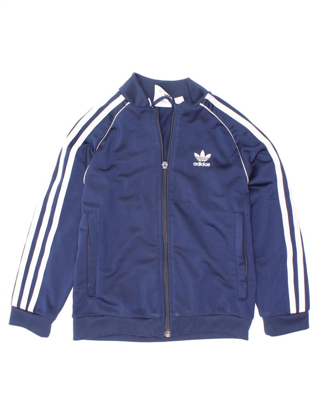 Adidas Jungen Trainingsanzug Top Jacke 6-7 Jahre Marineblau Polyester