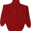 VINTAGE Mens Zip Neck Jumper Sweater 2XL Red Vintage Vintage and Second-Hand Vintage from Messina Hembry 