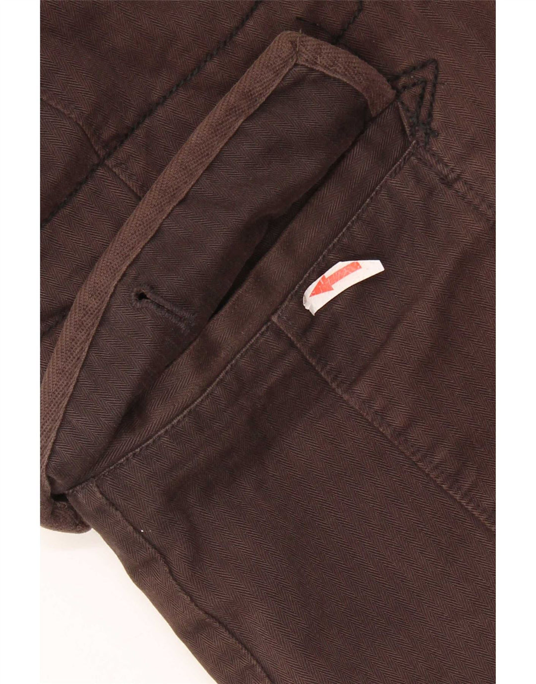 Levi's Damen-Windbreaker-Jacke, UK 10, kleines braunes Fischgrätenmuster