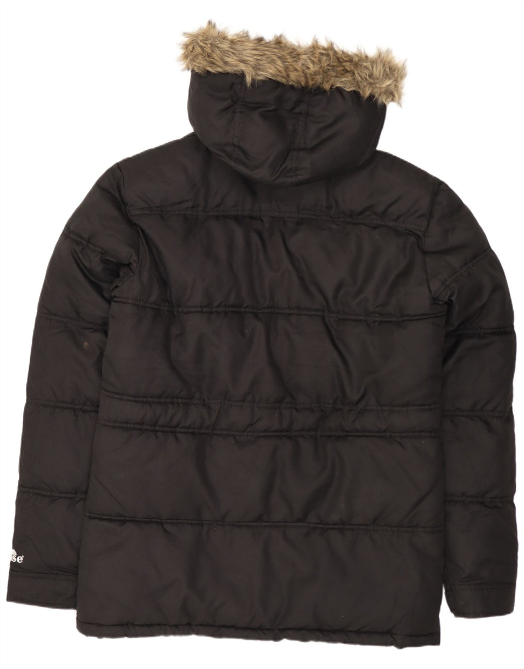 Ellesse Herren-Jacke mit Kapuze, gepolstert, UK 38, Mittelschwarz, Polyester
