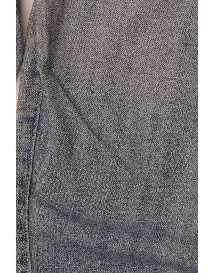 ARMANI Damen Bootcut Jeans W30 L31 Blaue Baumwolle