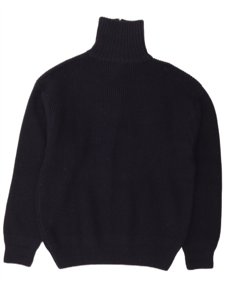 Rhode Island Herren-Pullover mit Reißverschluss am Hals, 2XL, marineblaue Wolle