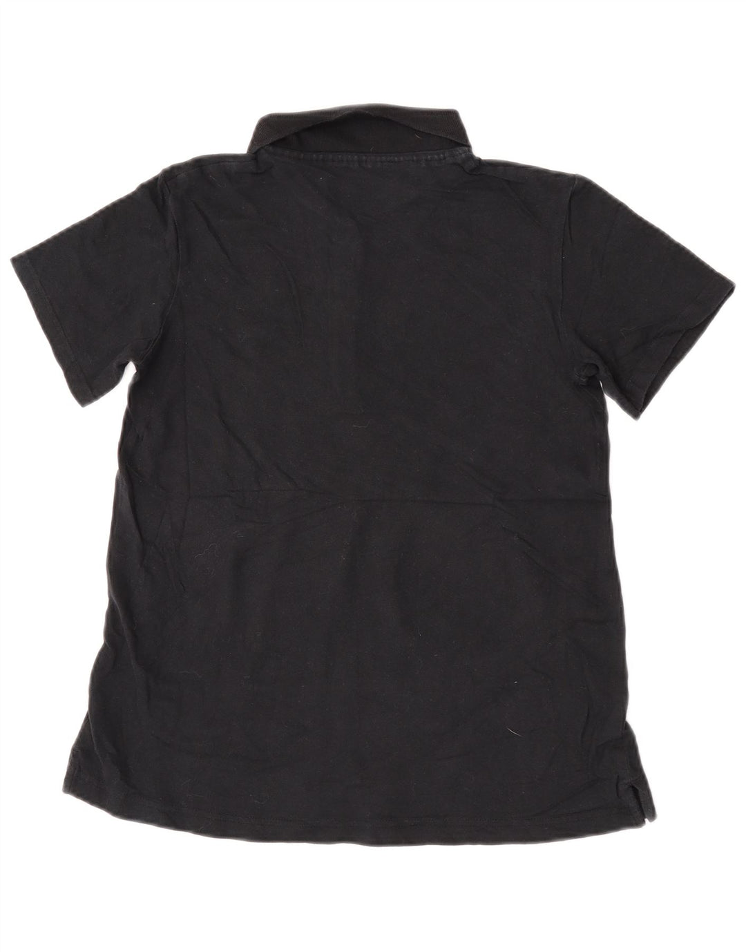 Lee Damen Riders Poloshirt UK 10 Small Schwarz Baumwolle