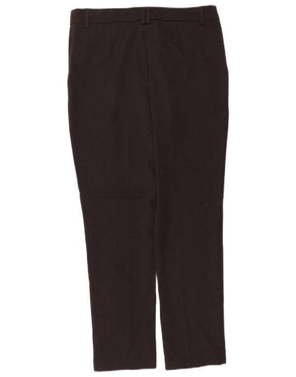 Marks & Spencer Damen Gerade Chinohose UK 12 M W30 L30 Schwarz