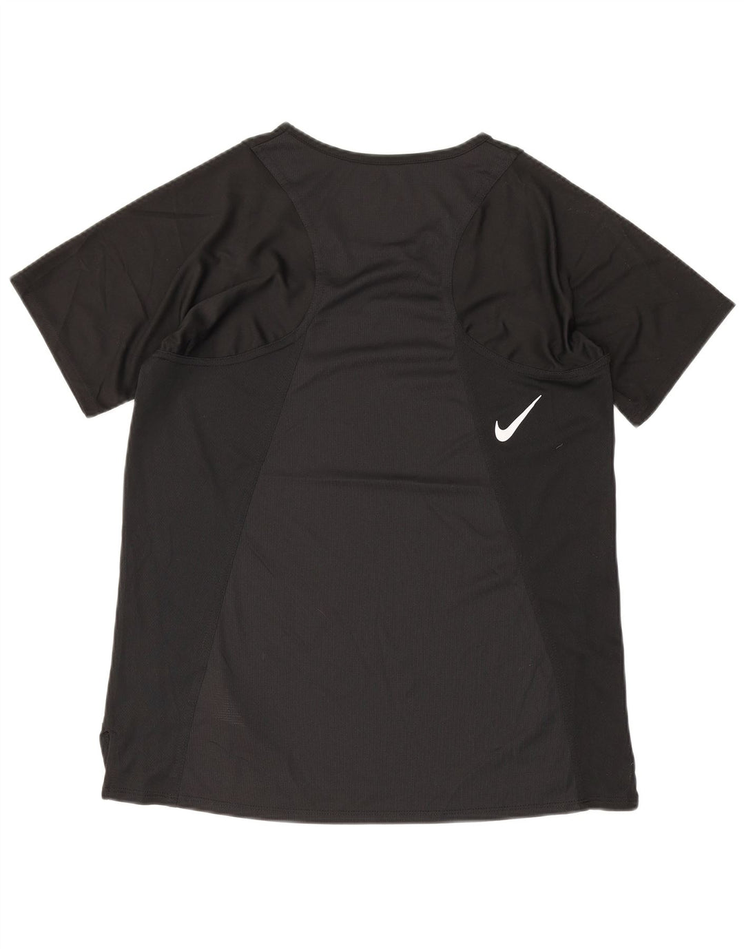 Nike Damen Dri Fit T-Shirt Top UK 10 Small Schwarz Polyester