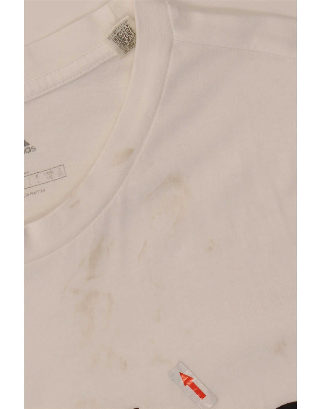 Adidas Herren T-Shirt mit Grafik, groß, aus weißer Baumwolle