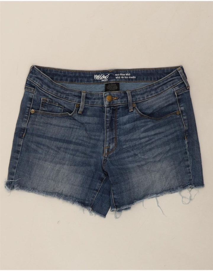 MOSSIMO Womens Mid Rise Denim Shorts US 8 Medium W29 Blue Cotton Vintage Mossimo and Second-Hand Mossimo from Messina Hembry 