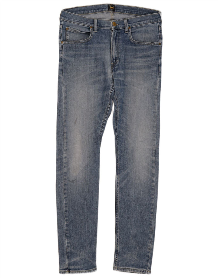 Lee Herren Luke Slim Jeans W32 L32 Blaue Baumwolle