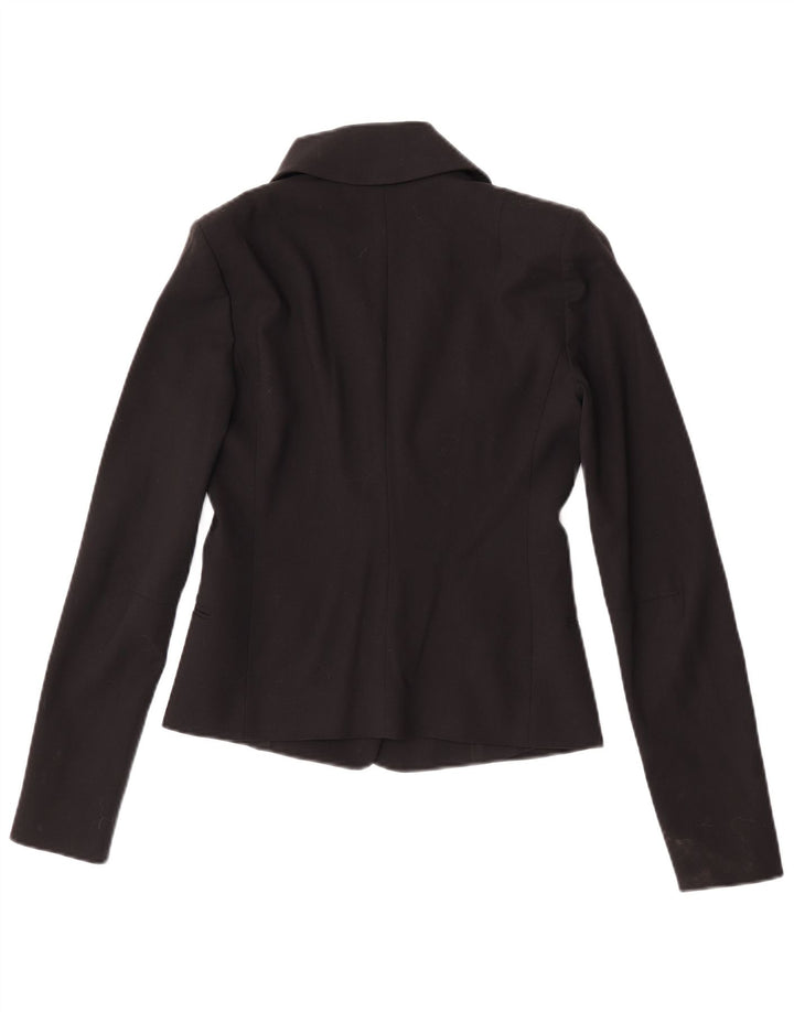 Patrizia Pepe Damen 2-Knopf-Blazerjacke IT 40 Kleine schwarze Wolle