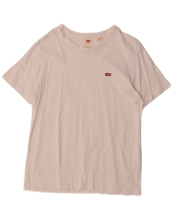 Levi's Herren Standard T-Shirt Top Large Weiß Baumwolle