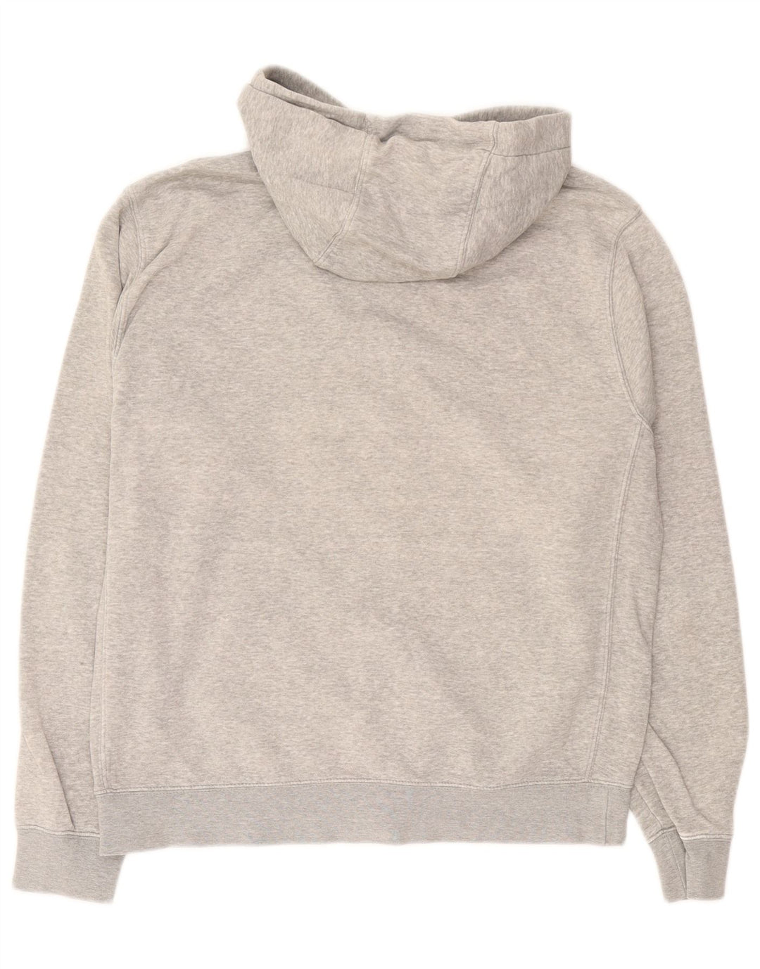 Nike Herren-Kapuzenpullover mit Reißverschluss, mittelgrau gefleckte Baumwolle