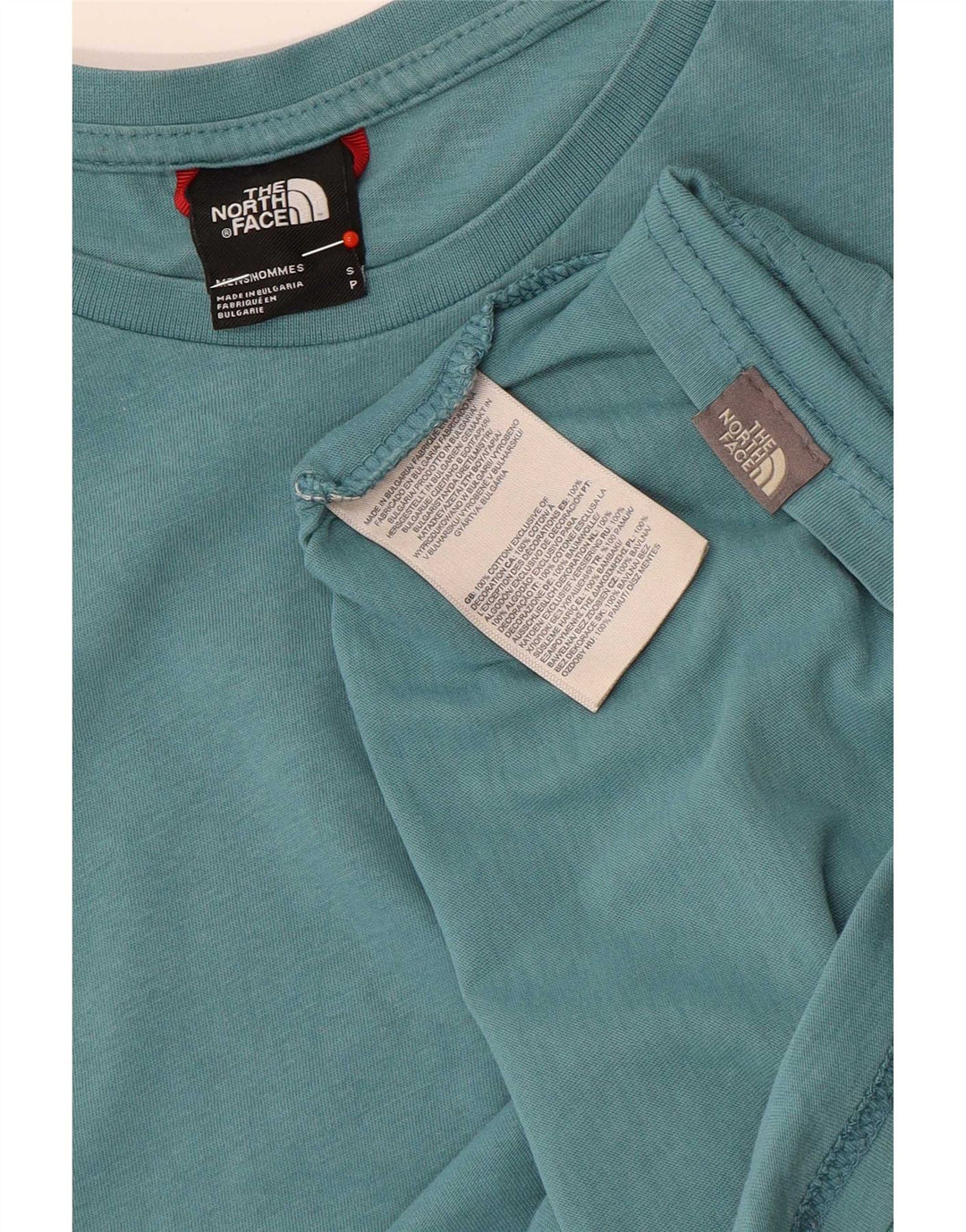 The North Face Herren T-Shirt Top Small Blau Baumwolle