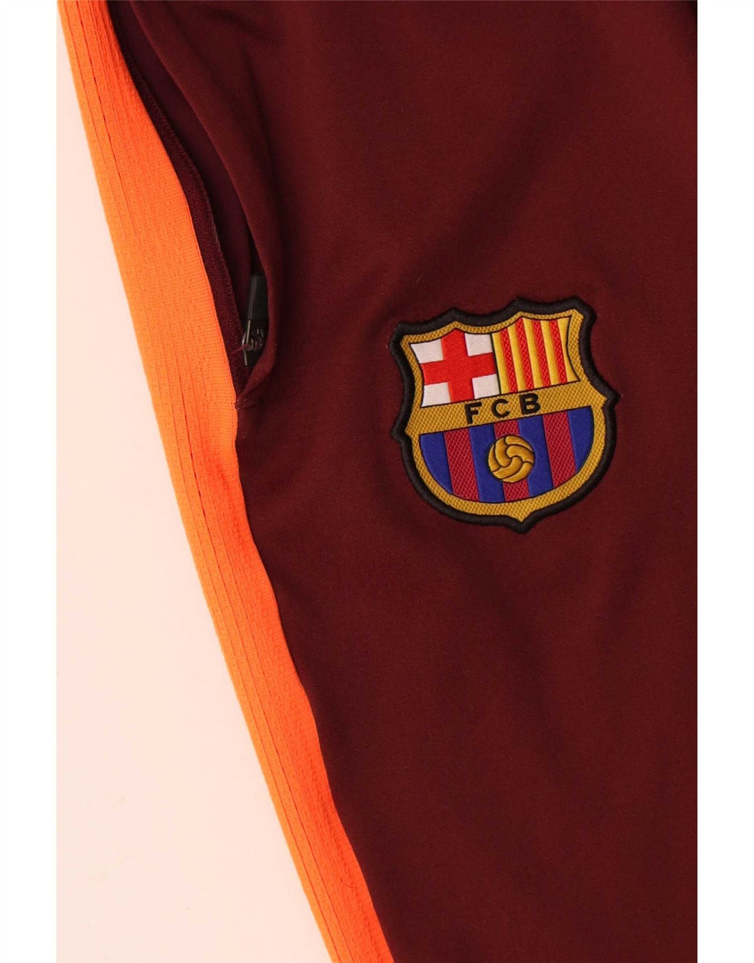 Nike Herren-Trainingshose „Barcelona“, groß, kastanienbraun, Colourblock-Polyester