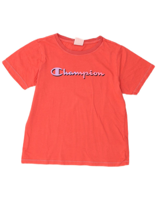 Champion T-Shirt mit Grafik für Mädchen, 13–14 Jahre, XL, Rosa, Baumwolle