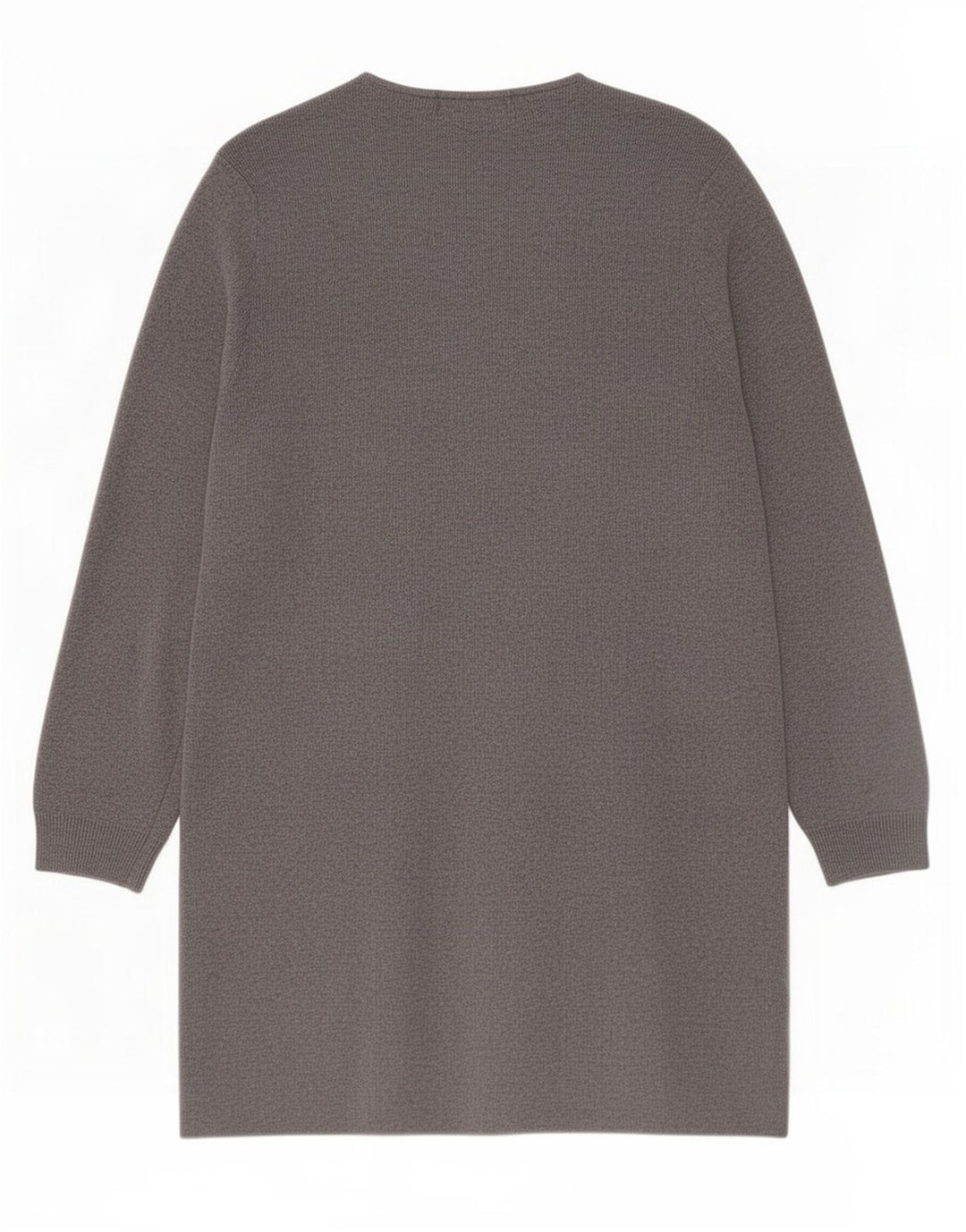 Marks & Spencer Damen Longline Open Cardigan Pullover UK 12 Mittelgrau
