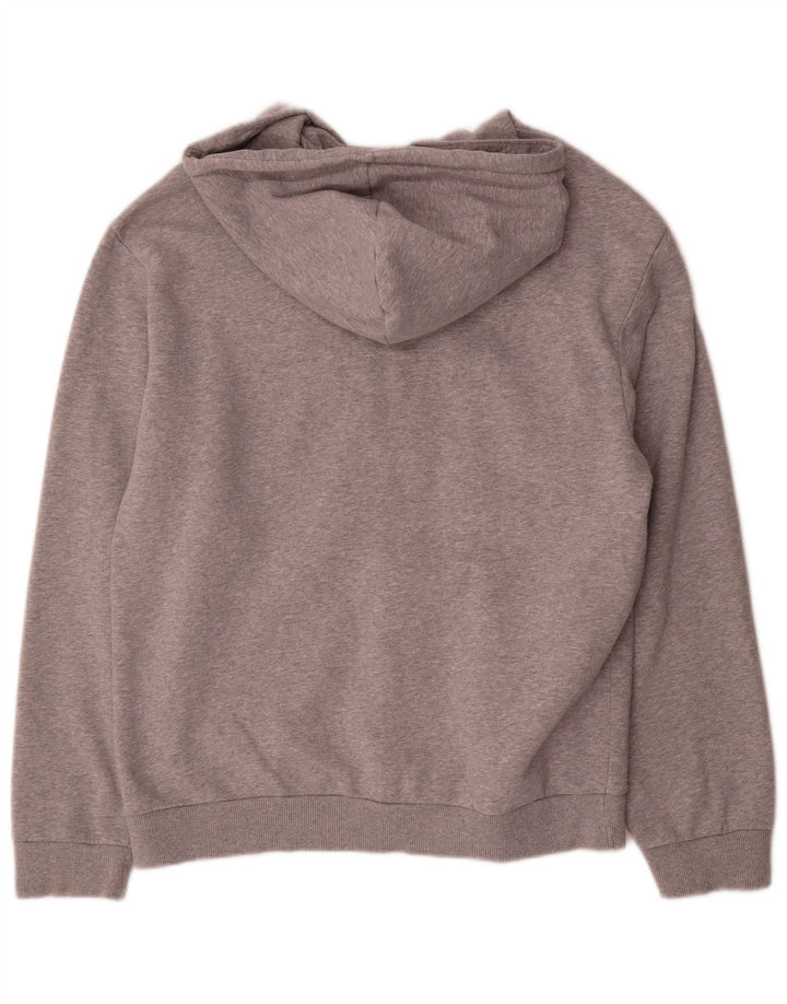 Reebok Herren-Kapuzenpullover mit Reißverschluss, mittelgraue Baumwolle
