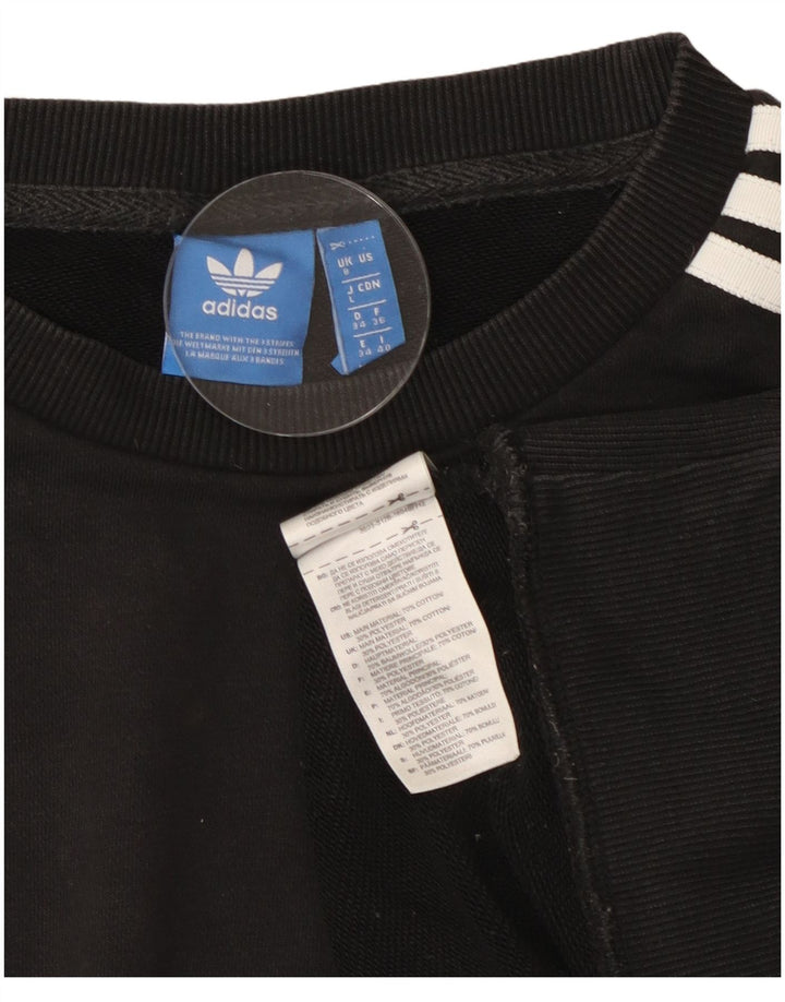 Adidas Damen-Sweatshirt in Übergröße, Größe S, Größe S, Schwarz, Baumwolle