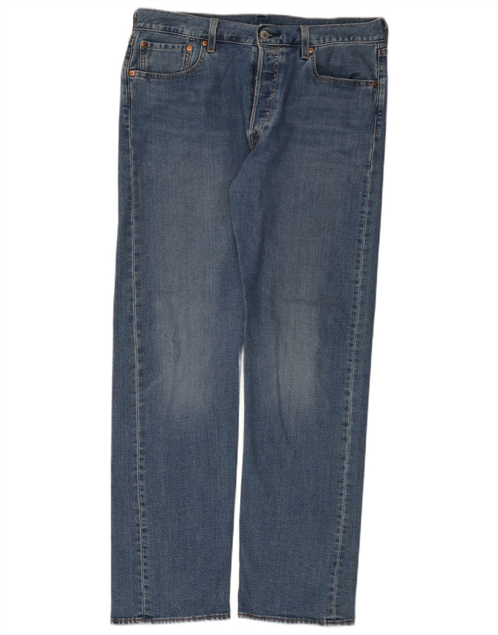 Levi's Herren 501 Straight Jeans W33 L32 Blaue Baumwolle