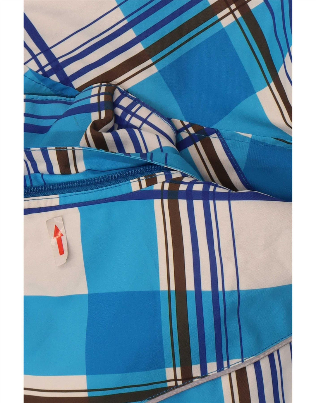 O'Neill Herren-Skijacke XL, blau kariertes Polyester