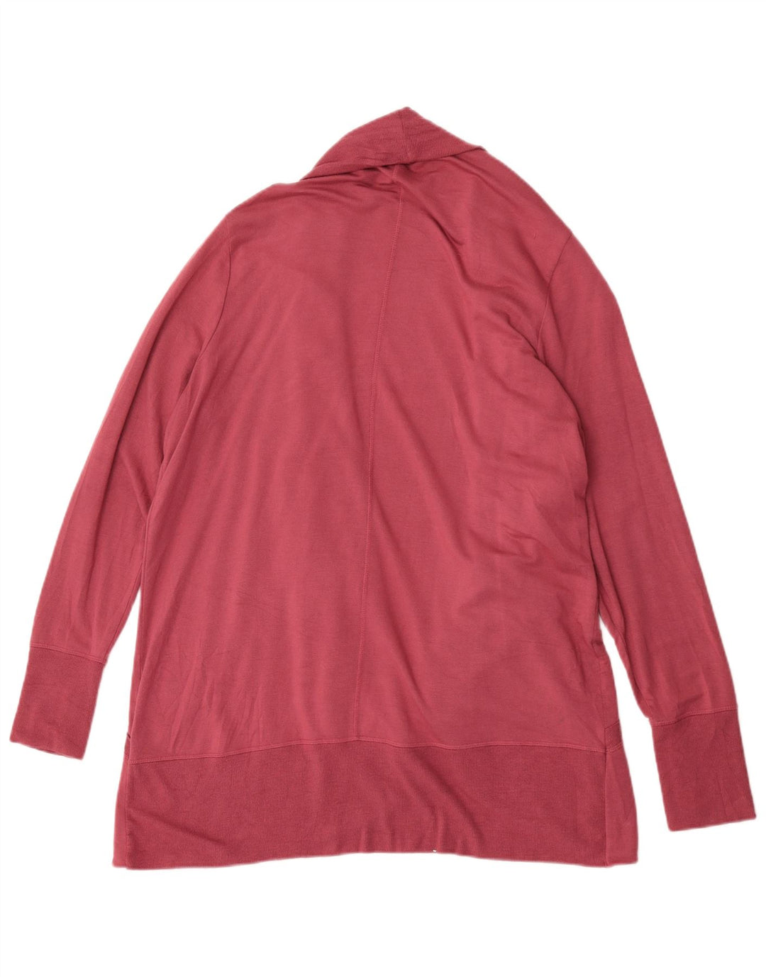 Athleta Damen Longline Open Cardigan Pullover UK 18 XL Rot Modal