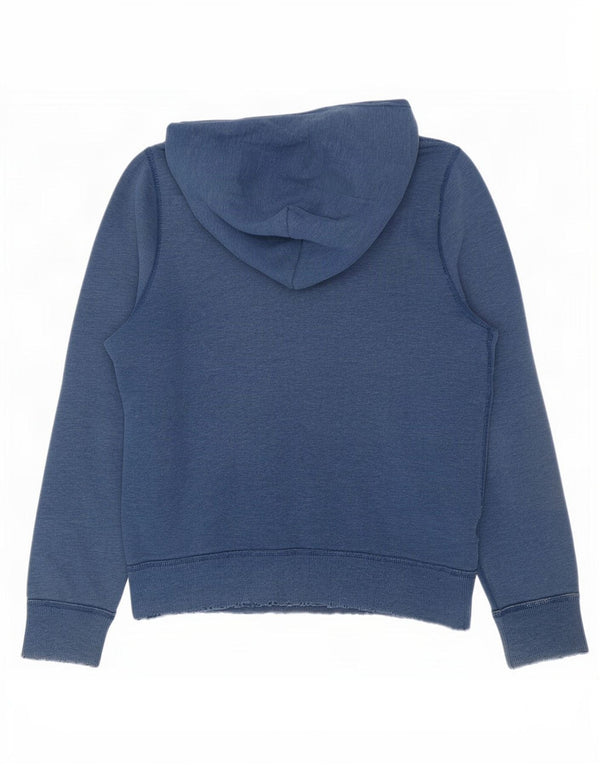 Abercrombie & Fitch Herren-Kapuzenpullover mit Grafik, mittelblaue Baumwolle