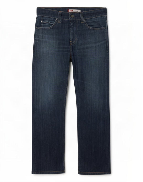 Levi's Herren 506 Standard Fit Straight Jeans W30 L30 Marineblau