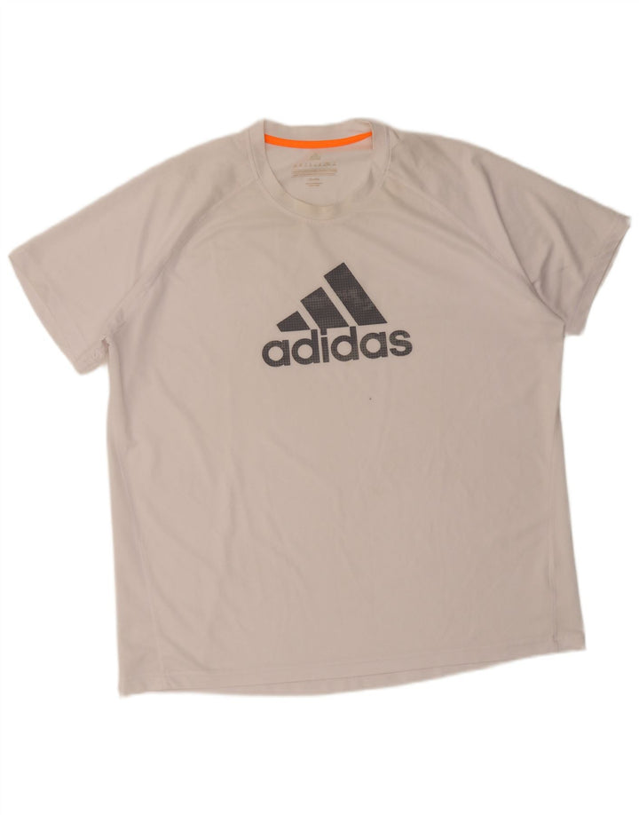 Adidas Herren Grafik T-Shirt Top 2XL Weiß