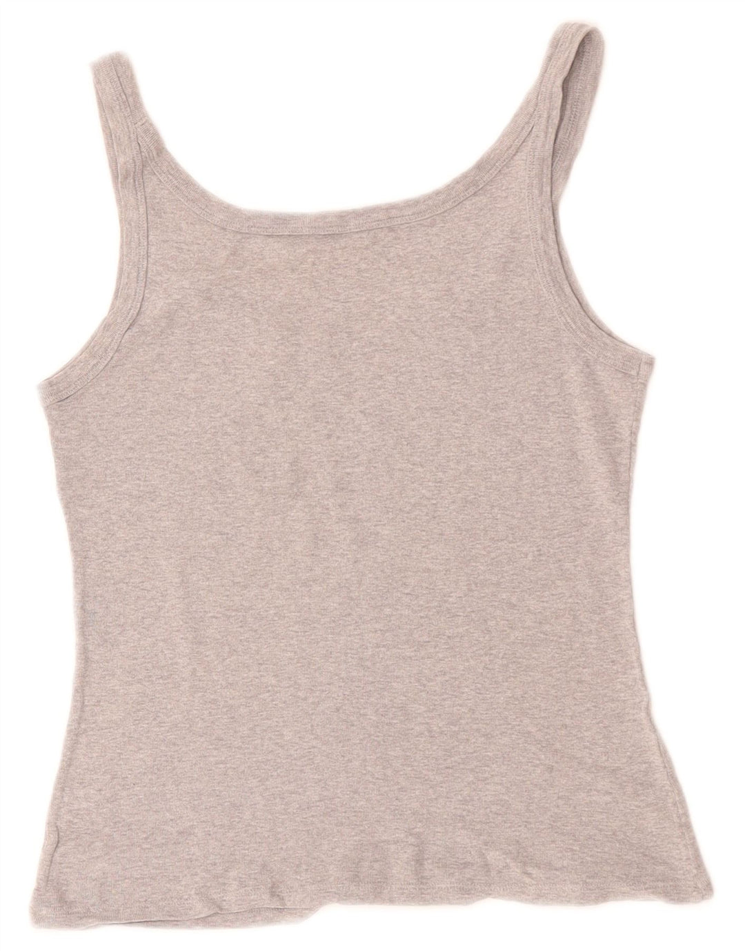 BENETTON Damen Crop Graphic Vest Top UK 8 Small Grau