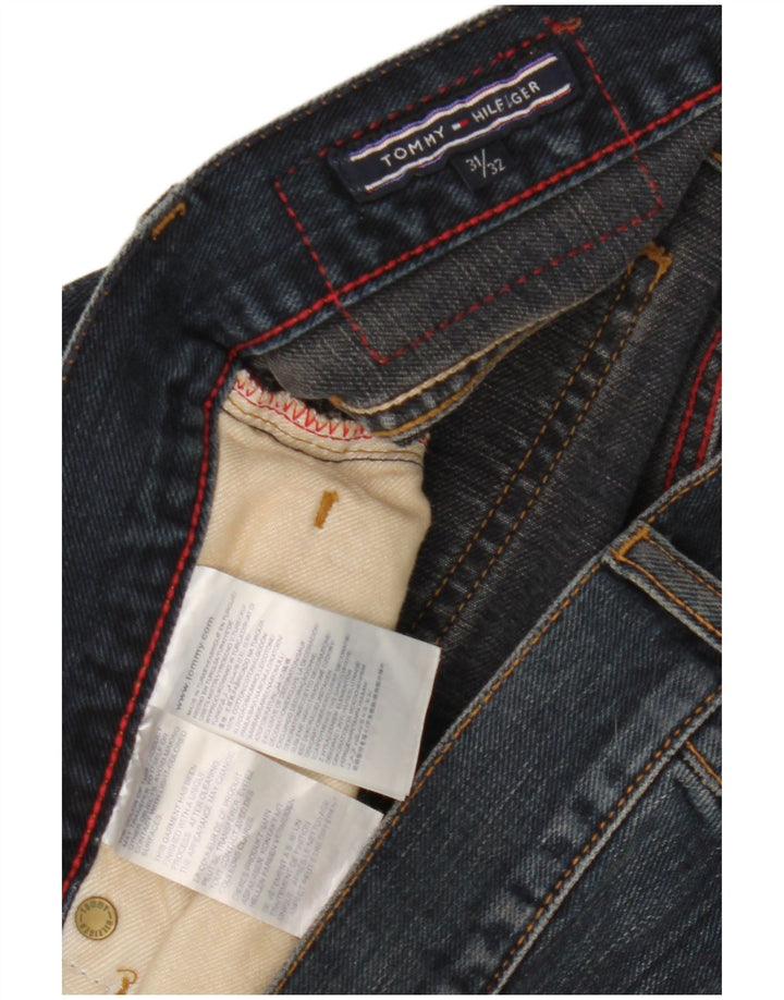 Tommy Hilfiger Damen Straight Jeans W31 L32 Blaue Baumwolle