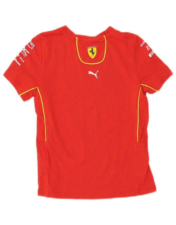 Puma Jungen Ferrari Graphic T-Shirt Top 7–8 Jahre Rot