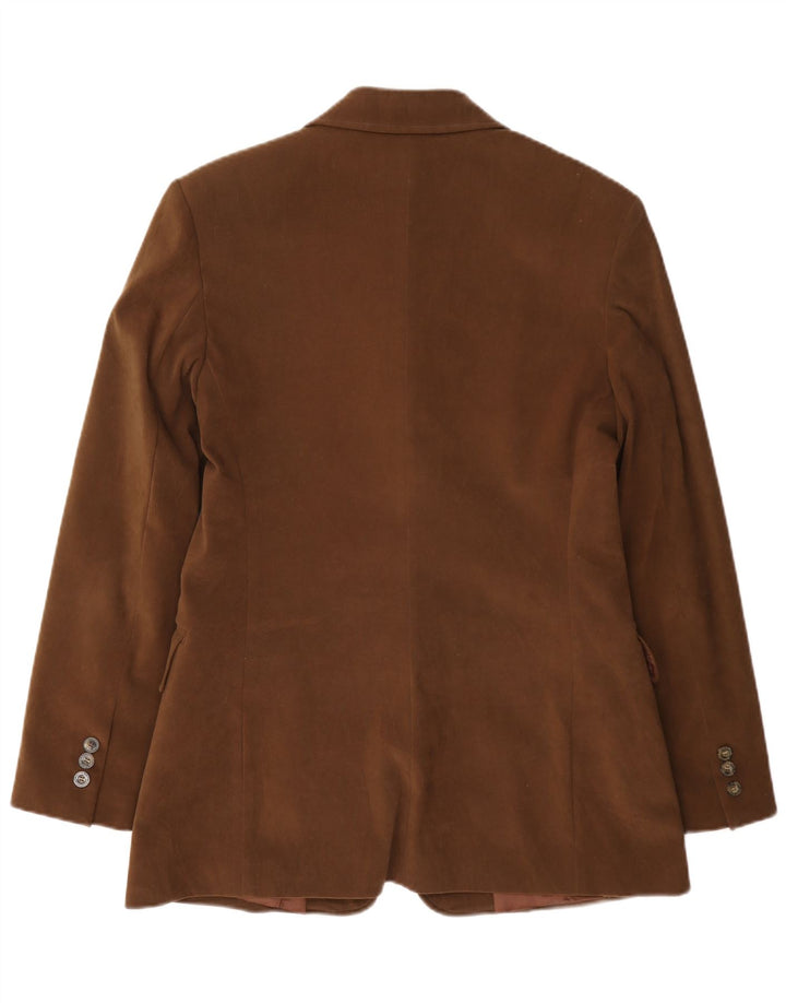 Mariella Burani Damen 3-Knopf-Blazerjacke EU 40 Mittelbraun