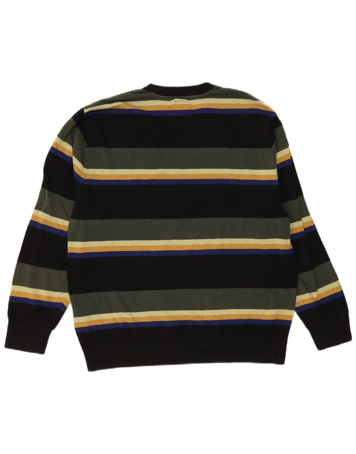 Vans Herren-Pullover mit Rundhalsausschnitt, groß, mehrfarbig, gestreift, Baumwolle