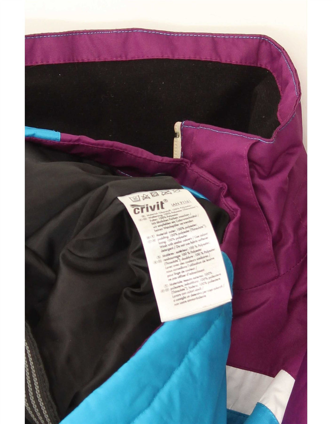 Crivit Damen Skijacke UK 16 Large Lila Colourblock Polyester