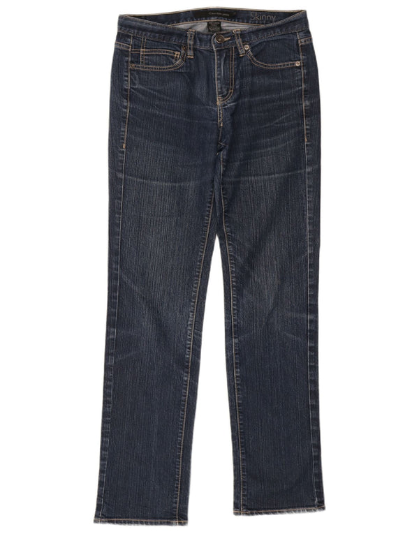 Calvin Klein Damen Skinny Jeans US 6 Medium W28 L31 Marineblaue Baumwolle