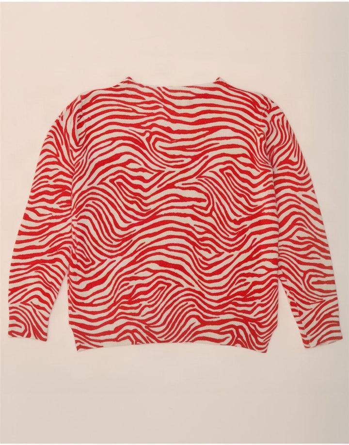 Marks & Spencer Damen-Pullover mit Rundhalsausschnitt, Gr. 12, Mittelrot