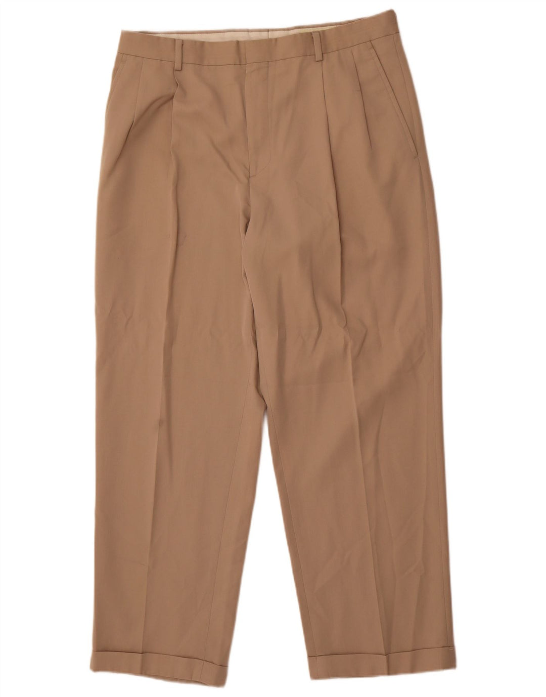 Eddie Bauer Herren Pegged Chino Hose W36 L30 Beige Polyester