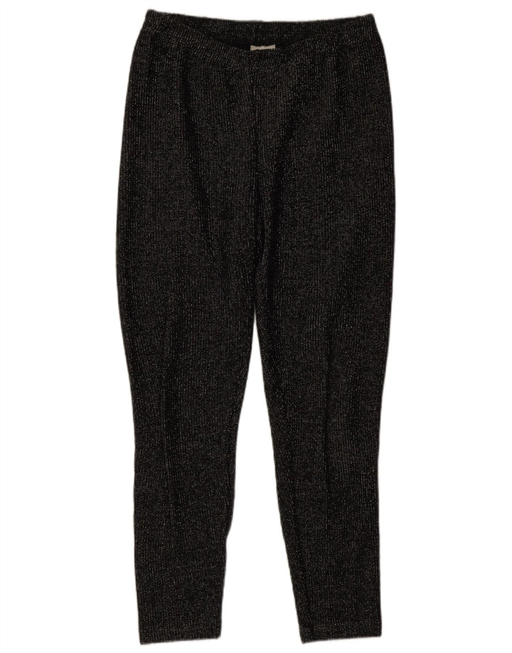 Meico Damen-Leggings IT 42 Mittelschwarz geflecktes Polyacryl