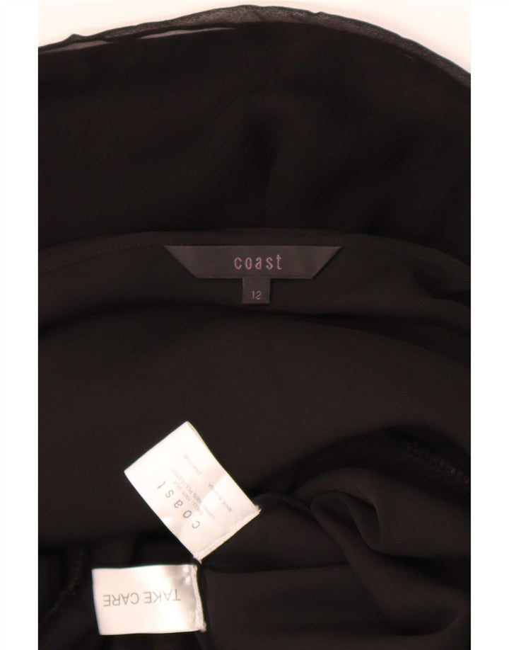 Schulterfreies Damenkleid von Coast, UK 12, Mittelschwarz, Seide