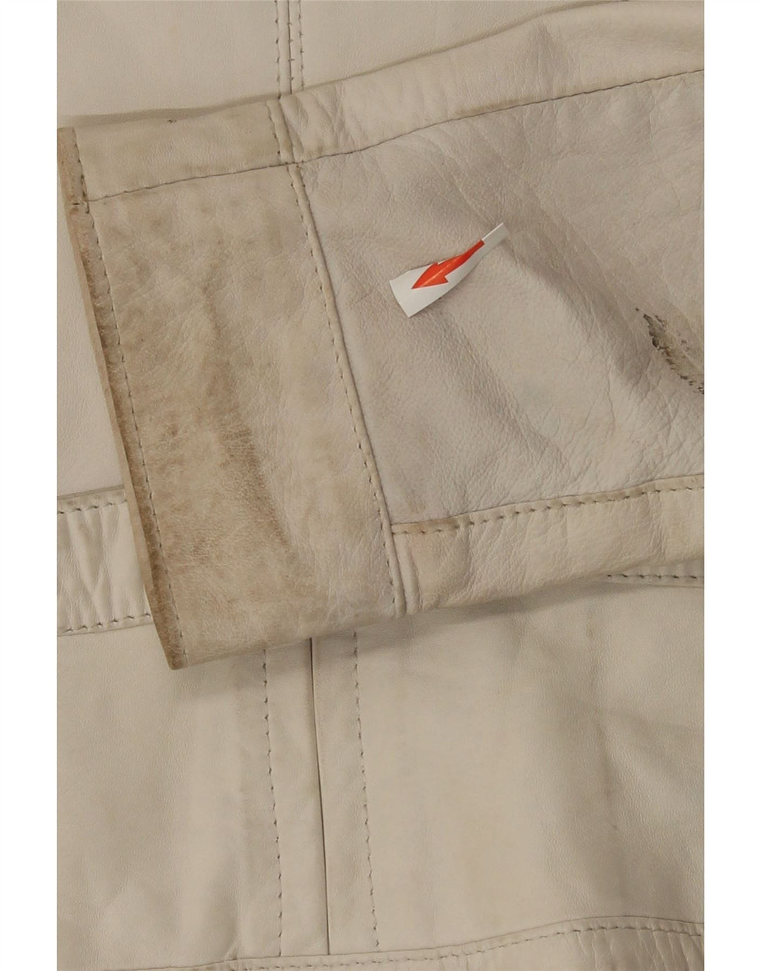 Kor@Kor Damen Lederjacke IT 48 XL Off White Leder