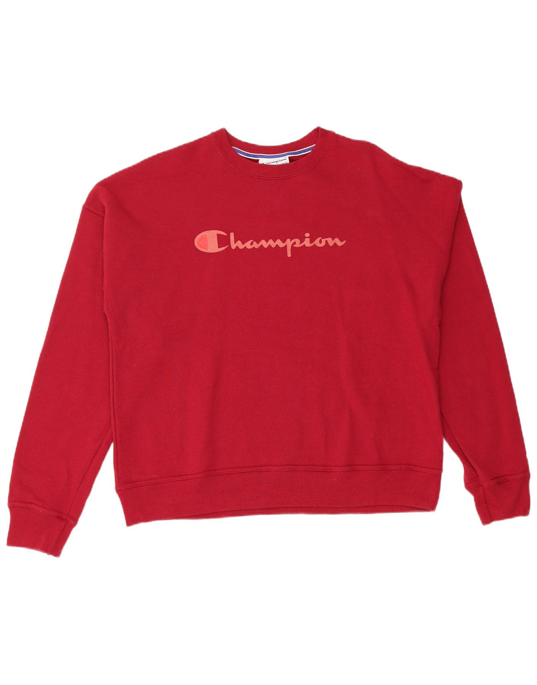CHAMPION Herren-Sweatshirt-Pullover aus mittlerer burgunderroter Baumwolle