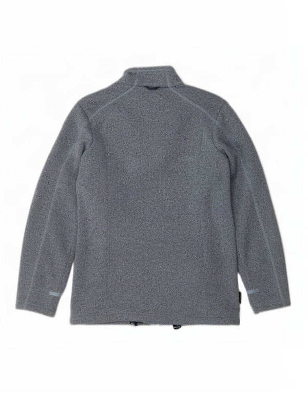 Jack Wolfskin Damen Trainingsanzug Top Jacke UK 12 Mittelgrau fleckig
