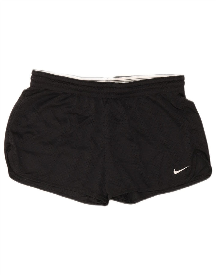 NIKE Damen Sportshorts UK 10 Small Schwarz Polyester