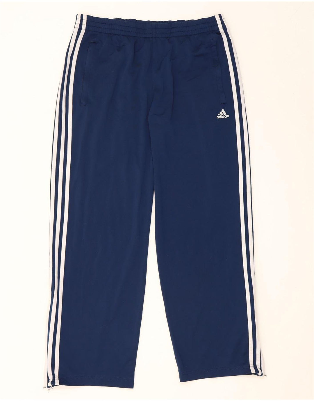 Adidas Herren-Trainingshose UK 38/40 Mittelmarineblaues Polyester