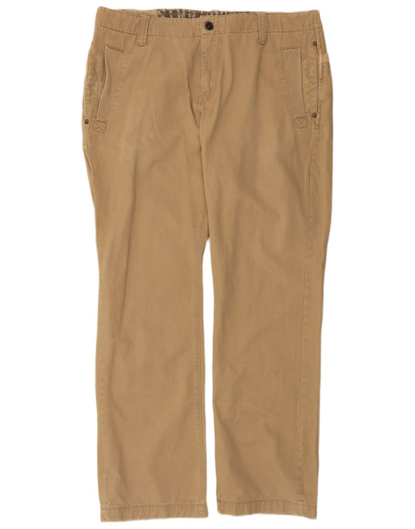 Thor Steinar Herren gerade Chino-Hose, Größe L, W34, L33, Beige, Baumwolle